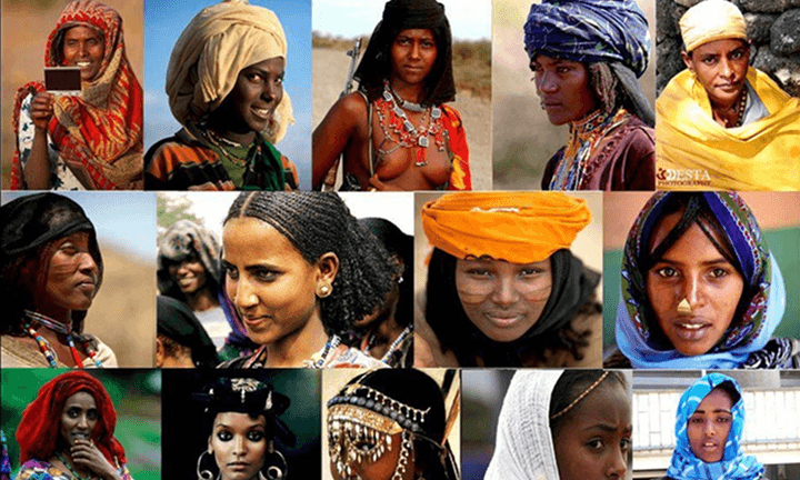 Collage of diverse Ethiopian faces
